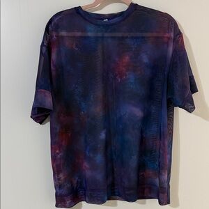 Athleta Blue and Purple Short Sleeve Tee